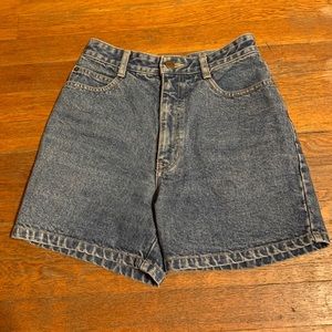 vintage high rise jean shorts